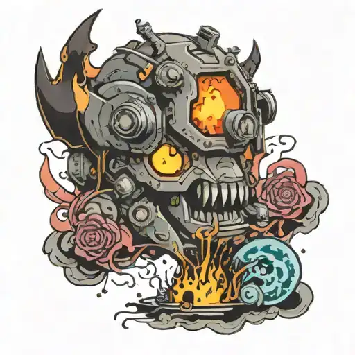 Subtronics album covers inspired tattoo design idea