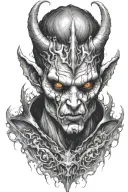 demon prince tattoo design idea