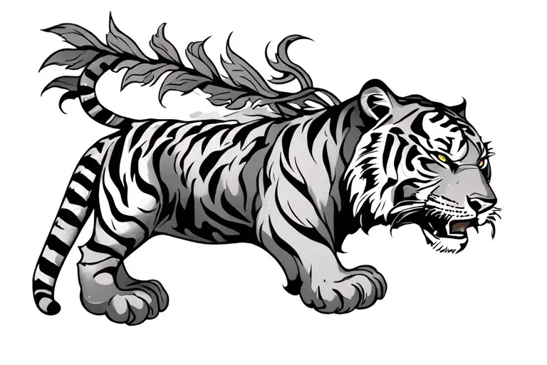 Pectoral Tiger Inspired tatoo tattoo design idea