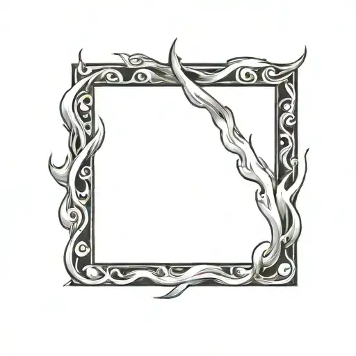 Filler Flames tattoo design idea