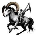 Aries Sagittarius tattoo design idea