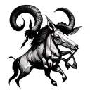 Aries Sagittarius tattoo design idea