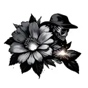 welding and flowers  tattoo design idea