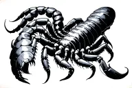 Upper back, dark fantasy, centipede, disturbing, creepy, bones, death, abstrat tattoo design idea