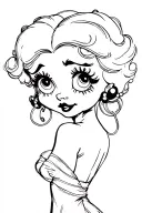 betty boop tattoo design idea