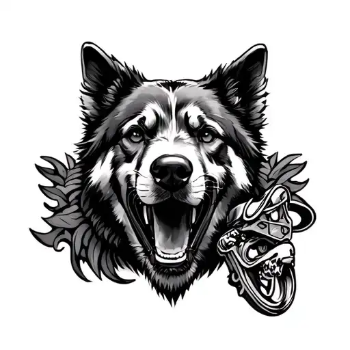 Going around in my head Flow Nascaryo was your favorite, now you're cold like Alaskapa tattoo design idea