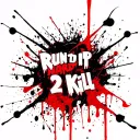 Run It up in drippy grafiti writing with hard 2 kill and brick wall tattoo design idea