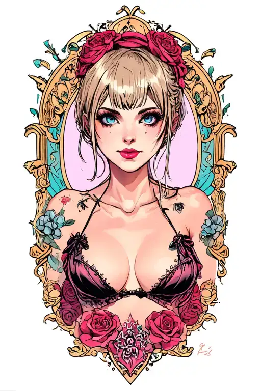 "submissive" "dominated" "Crossdresser" "prostitute" "arroused" "sissy" tattoo design idea