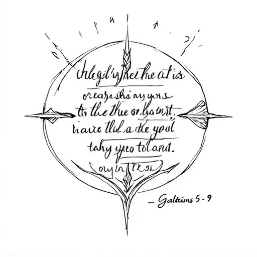 Galatians 6 9 tattoo design idea