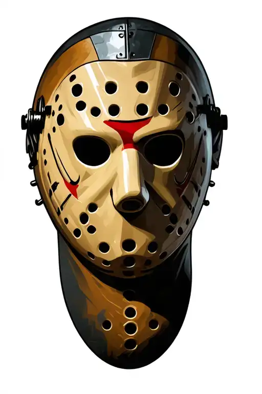 jason voorhees mask tattoo design idea