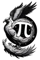 pi, fibonacci, science, family, phoenix, intellectual  tattoo design idea