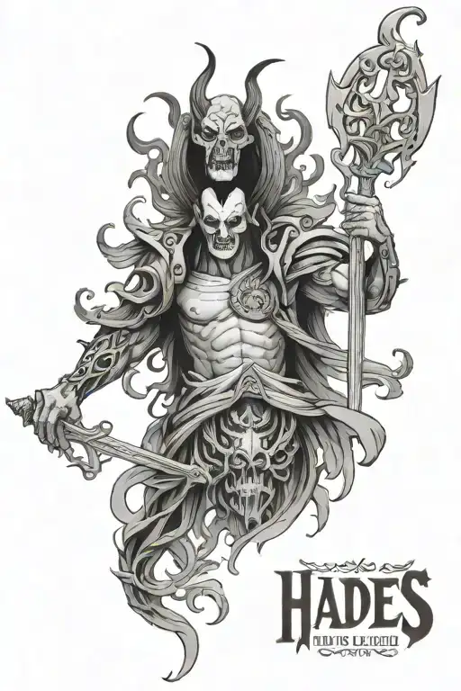 Hades tattoo design idea