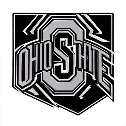 ohio state buckeyes, skin opening tattoo design idea