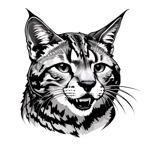 Bobcat tattoo design idea