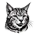 Bobcat tattoo design idea