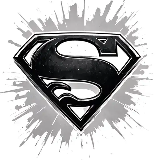 Superman Logo tattoo design idea