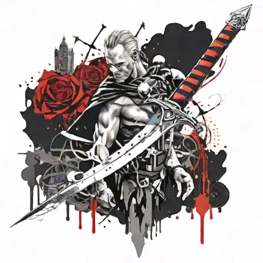 sting lord of the rings sword tattoo design idea