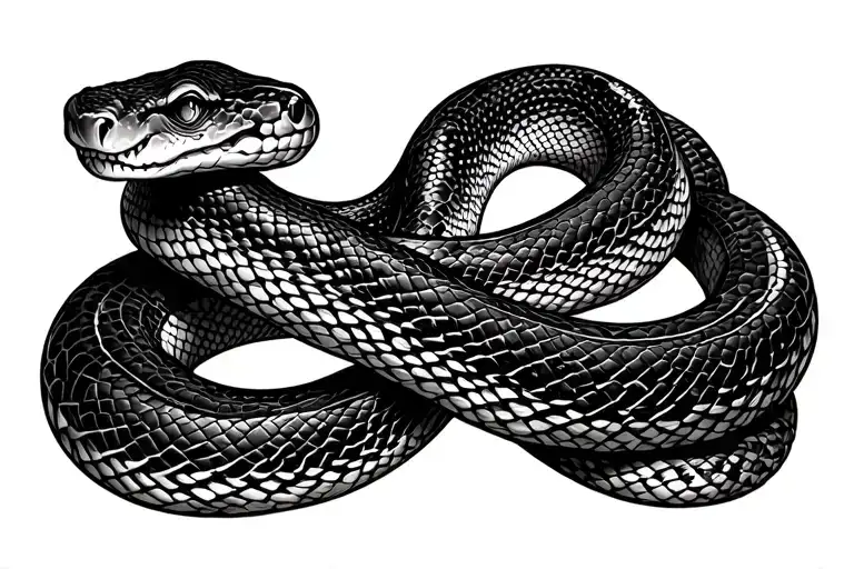 a snake wrapped around a collarbone tattoo design idea