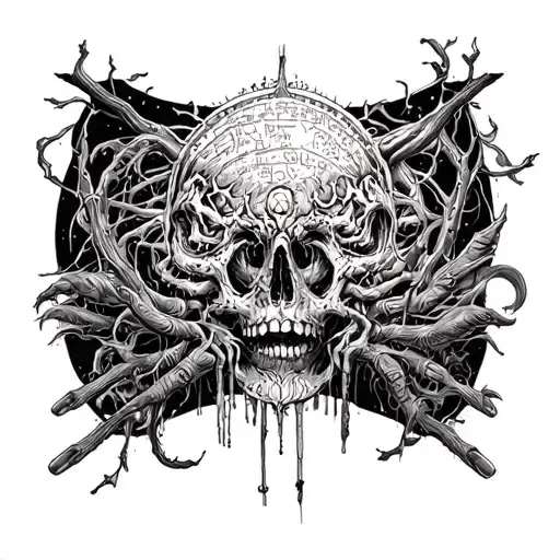 based on the album cover of language by the contortionist  tattoo design idea