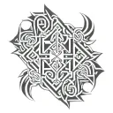 Navajo and celtic tattoo design idea