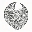 Navajo and celtic tattoo design idea