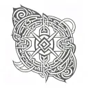 Navajo and celtic tattoo design idea