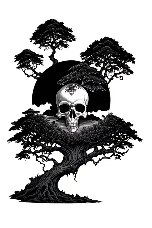 poison tree full sleeve tattoo design idea