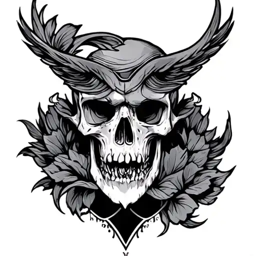 Jackdow tattoo design idea