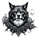 Jackdow tattoo design idea