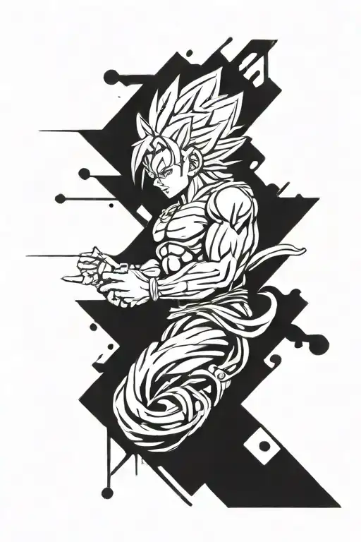 dbz tattoo design idea