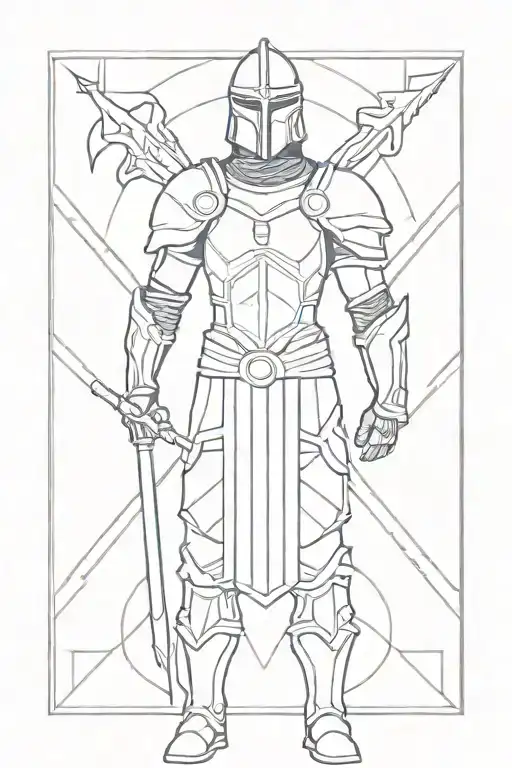 armor of god tattoo design idea