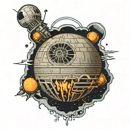 Death Star Fore arm tattoo tattoo design idea