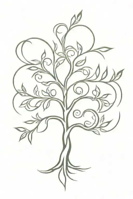 celtic tree tattoo design idea