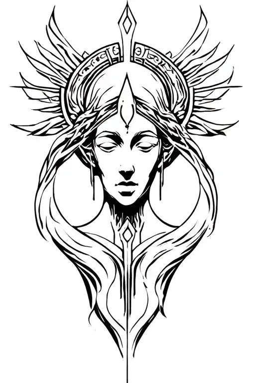 Hecate goddess of magic tattoo design idea