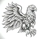 Albania eagle lions head tattoo design idea