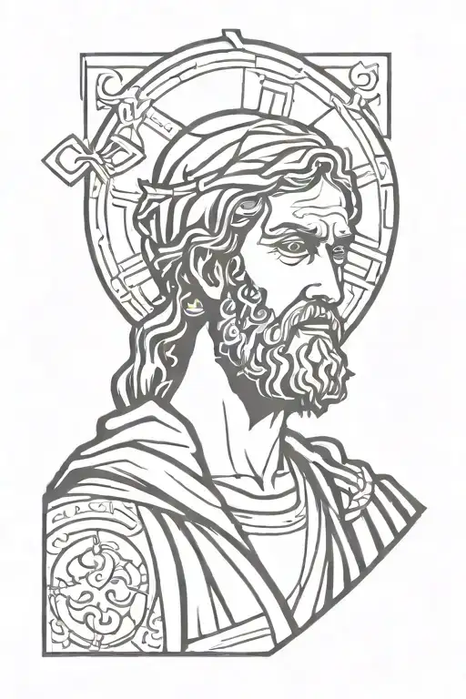 saint jude tattoo design idea