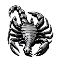 scorpion 3d style along tattoo design idea