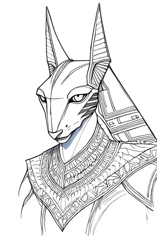 Anubis tattoo design idea