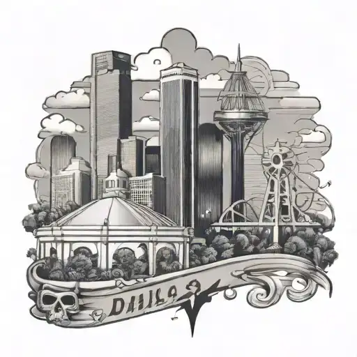 dallas texas tattoo design idea