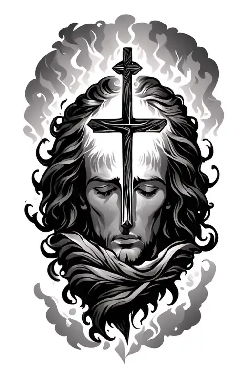 simple lenear arround the forearm christian tattoo tattoo design idea