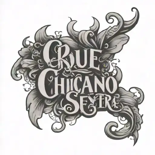 draw a chicano style tattoo text que sera sera tattoo design idea