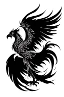 Warrior Phoenix tattoo design idea