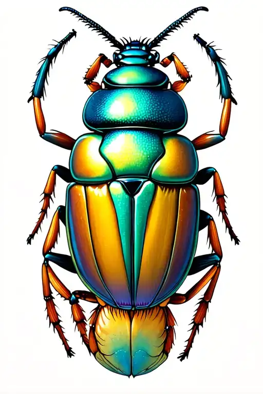 scarab beetle tattoo design idea