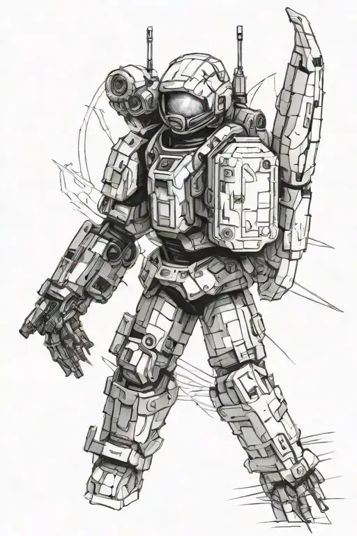 dead space station tattoo design idea