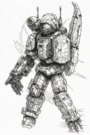 dead space station tattoo design idea