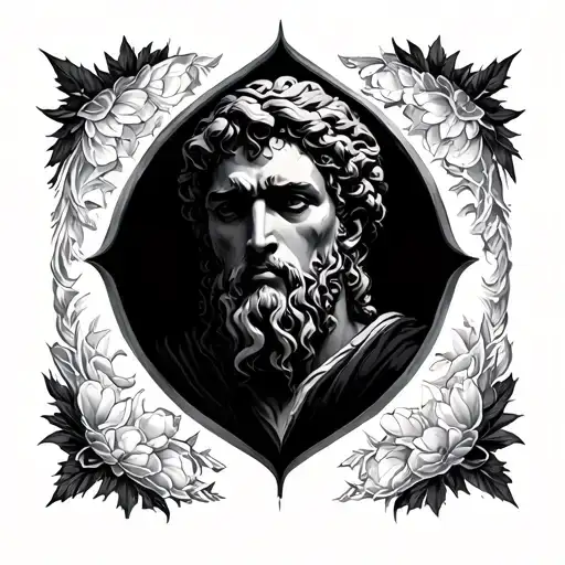 Stoic Virtues tattoo design idea