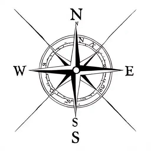 compass family libra taurus cancer names incorporated tattoo design idea