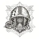 American football, "Eddie 80" tattoo design idea