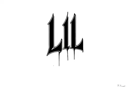 "LLL" tattoo design idea