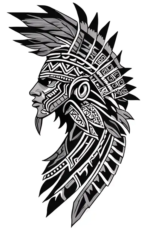 Aztec tattoo design idea